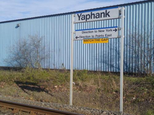 Yaphank Train LIRR Sign